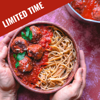 SPAGHETTI & MEATBALLS DINNER | LIMITED